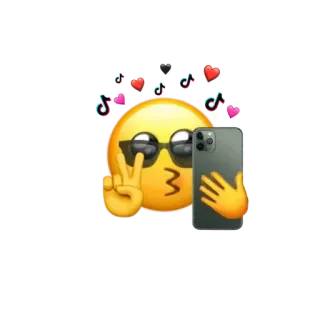 ✌️ 6396c83e อิโมจิ, เซลฟี่, สัญลักษณ์สันติภาพ, TikTok telegram sticker