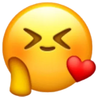 ☺️ d783218c 이모지, 하트, 사랑, 키스, 볼빨개짐 telegram sticker