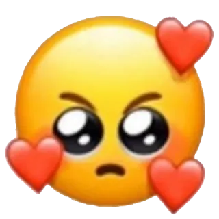 🥺 e3667ec5 이모지, 하트, 사랑, 화난, 귀여운, 스티커 telegram sticker