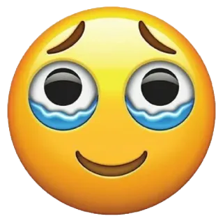 🥺 ea07353a 이모지, 울음, 슬픈, 얼굴, 표정 telegram sticker