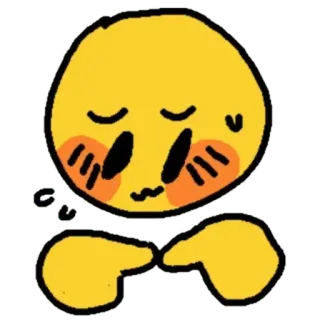 🙈 2b31eefb uwu uwu, emoji, fofo, ruborizar, feliz, brincalhão, meme whatsapp sticker
