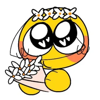 👰‍♀ a9956a9c 絵文字, 結婚式, 花嫁, 花, 可愛い telegram sticker