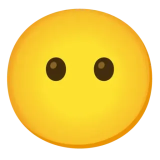 😶 28ae4b24 Emoji, Wajah, Ekspresi, Kuning, Sederhana whatsapp sticker