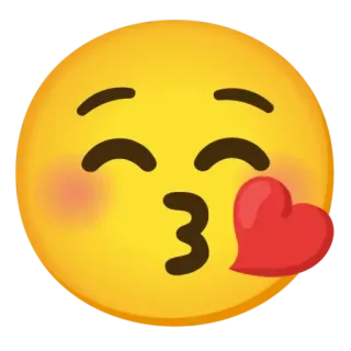 😘 5ec4693d Emoji, Cium, Hati, Cinta, Kasih sayang whatsapp sticker