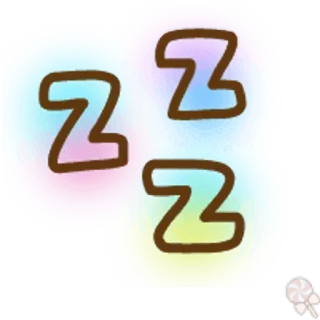 🍥 4fb99b40 ZZZ 睡眠, zzz, 昼寝, 夢, アニメ whatsapp sticker