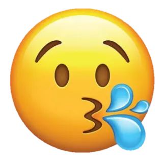 ⚡️ 698cc128 Эмодзи, Поцелуй, Лицо, Свист, Выражение telegram sticker