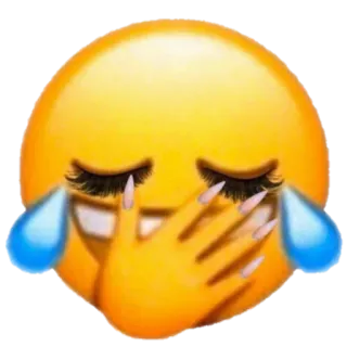 ✨ 954009af Эмодзи, Смех, Плач, Лицо, Реакция telegram sticker