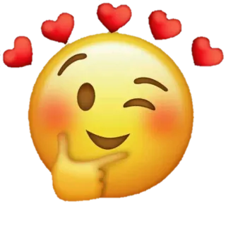 ✨ 9dedec7a Эмодзи, Любовь, Сердце, Подмигивание, Милый telegram sticker