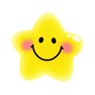 🤗 5f907268 Gwiazda, Emoji, Słodkie, Żółty, Kawaii, Szczęśliwy telegram sticker