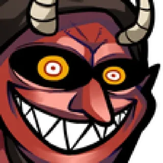 😈 26ee7928 demone, diavolo, male, cartone animato, mostro, horror telegram sticker