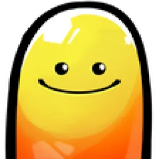 🙂 ed7c048c smiley, blob, giallo, carino, emoji telegram sticker