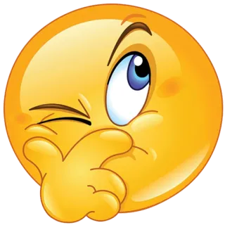 😒 41109528 Emoji, Grinsen, Gesicht, Gelb, Zwinkern, Ausdruck telegram sticker