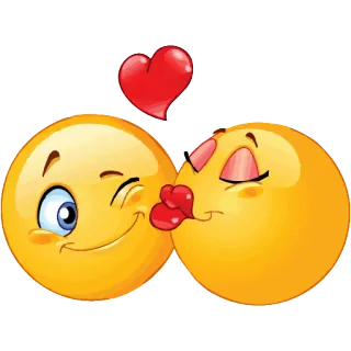 😘 4dd72096 表情符号, 爱, 心, 吻, 调情, 浪漫 telegram sticker