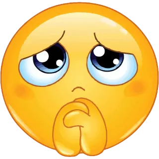 🙌 a63033e6 表情符号, 恳求的脸, 悲伤, 请求, 情绪化, 表情 telegram sticker