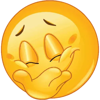 😛 d5862562 表情符号, 亲吻, 爱意, 爱, 黄色 telegram sticker