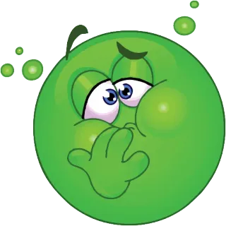 💀 dd0be5c4 表情符号, 生病, 绿色, 呕吐 telegram sticker