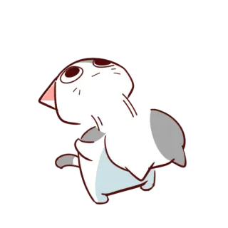 🤦‍♀️ 67b840e4 gato, animal, pegatina, lindo, dibujo animado whatsapp sticker