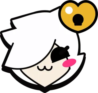 ❤️ 15bf703e Colette Brawl Stars character, game, Colette, Brawl Stars, cartoon, emote telegram sticker