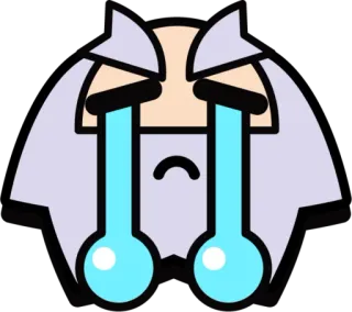 😭 4f9b0e5c crying, sad, emoji, cartoon, tears, distressed telegram sticker