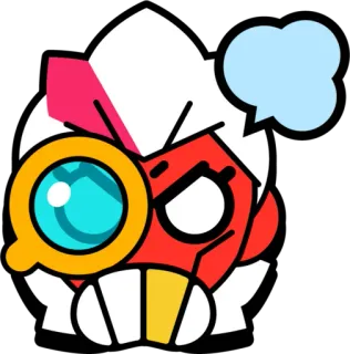 😡 ee08fe9f Byron Brawl Stars Byron, Brawl Stars, video game, character, sticker telegram sticker