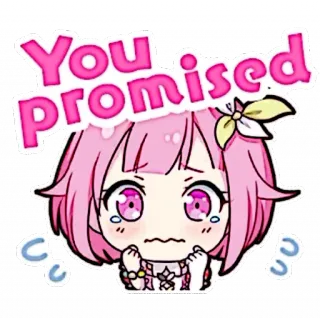 🪸 aebf57f3 You promised Anime, Imut, Menangis, Emosional, Memohon telegram sticker