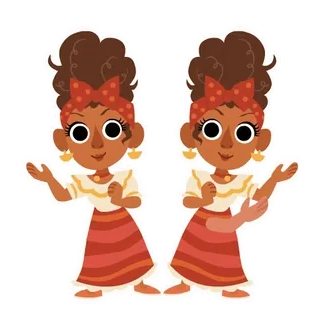 👩 52321f55 ผู้หญิง, เต้น, การ์ตูน, ตัวละคร, เด็กผู้หญิง, สติกเกอร์ telegram sticker