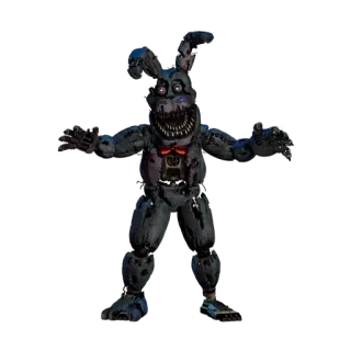 🌟 04948e23 Bonnie Five Nights at Freddy's Ужасы, Аниматроник, Монстр, Кошмар, Видеоигра whatsapp sticker