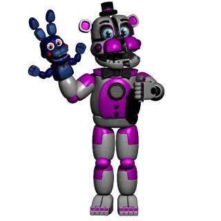 🌟 07a30595 Funtime Freddy Five Nights at Freddy's Five Nights at Freddy's, FNAF, Funtime Freddy, Аниматроник, Персонаж whatsapp sticker