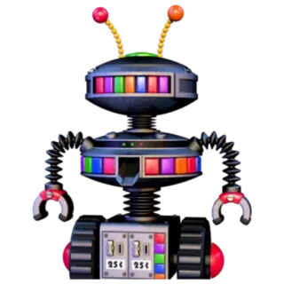 🌟 1a04926a DJ Music Man Five Nights at Freddy's робот, аниматроник, радуга, аркада, диджей, музыка whatsapp sticker