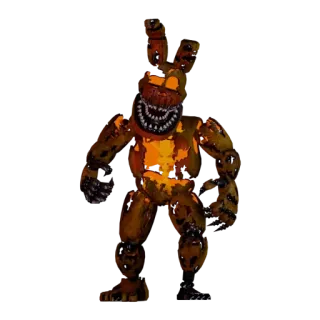 🌟 1a74c297 Springtrap Five Nights at Freddy's Ужасы, Видеоигра, Аниматроник, Страшный whatsapp sticker