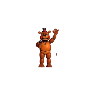 👋 1e9328c9 Toy Freddy Five Nights at Freddy's 2 медведь, аниматроник, видеоигра, ужасы whatsapp sticker