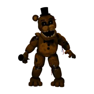 🌟 1f2adaaa Freddy Five Nights at Freddy's Хоррор, Аниматроник, Видеоигра, Жуткий, Монстр whatsapp sticker