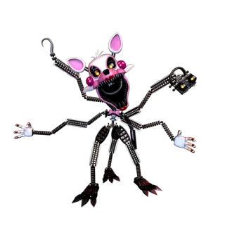 🌟 5dc93503 Mangle Five Nights at Freddy's Аниматроник, Ужасы, Монстр, Скример whatsapp sticker