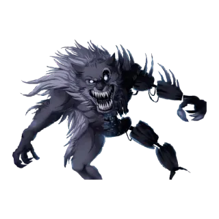 🌟 672478c5 волк, монстр, существо, фэнтези, зубы, мех whatsapp sticker