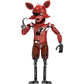 🌟 876bb9c9 Foxy Five Nights at Freddy's FNAF, Фокси, хоррор игра, аниматроник, видеоигра, персонаж whatsapp sticker