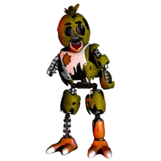🌟 8772c374 Chica Five Nights at Freddy's Аниматроник, Видеоигра, Ужасы, Монстр, Страшный, Робот whatsapp sticker