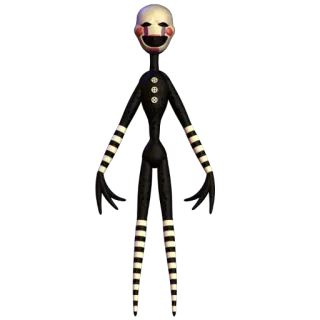 🌟 8ec9baab The Puppet Five Nights at Freddy's аниматроник, марионетка, хоррор игра, Five Nights at Freddy's, жуткий, страшный whatsapp sticker