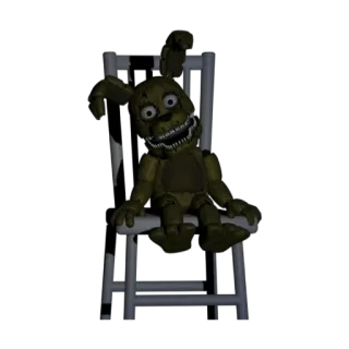 🌟 a7c1fe7e Springtrap Five Nights at Freddy's Хоррор, Аниматроник, Жуткий, Видеоигра, Спрингтрап, FNaF whatsapp sticker