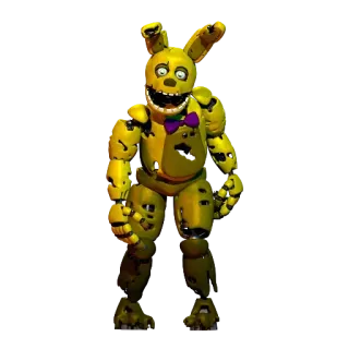 🌟 aced00d8 Springtrap Five Nights at Freddy's Аниматроник, Хоррор, Видеоигра, Робот, Спрингтрап, FNaF whatsapp sticker