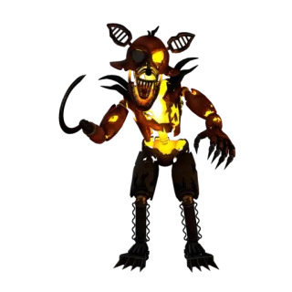 🌟 cb20aec4 Foxy Five Nights at Freddy's Аниматроник, Хоррор, Видеоигра, Персонаж, Монстр whatsapp sticker