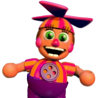 🌟 cc346800 Balloon Boy Five Nights at Freddy's видеоигра, аниматроник, хоррор, кепка с пропеллером, Balloon Boy, FNAF whatsapp sticker