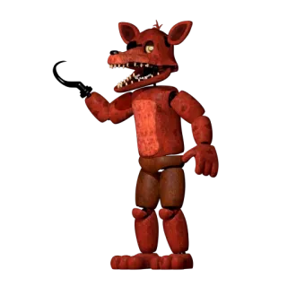 🌟 d156bf63 Foxy Five Nights at Freddy's Фокси, Аниматроник, Five Nights at Freddy's, Хоррор, Видеоигра, Персонаж whatsapp sticker