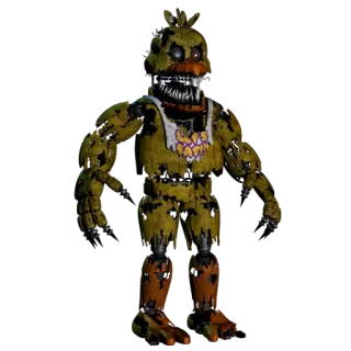 🌟 de0b5711 Chica Five Nights at Freddy's видеоигра, ужасы, аниматроник, монстр whatsapp sticker