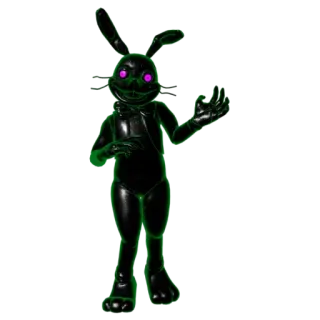 🌟 de72ad13 Glitchtrap Five Nights at Freddy's хоррор, видеоигра, глюкстрап, кролик, фнаф whatsapp sticker