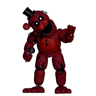 🌟 e5cff6f0 Freddy Fazbear Five Nights at Freddy's видеоигра, хоррор, аниматроник, монстр, страшный whatsapp sticker