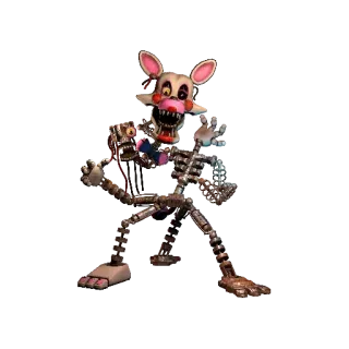 🌟 ffe62118 Mangle Five Nights at Freddy's Аниматроник, Мангл, FNaF, Ужасы, Игра whatsapp sticker
