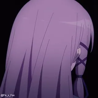 🤬 6a232dd6 @Fix_x_Fox Аниме, Девушка, Волосы, Стиль whatsapp sticker