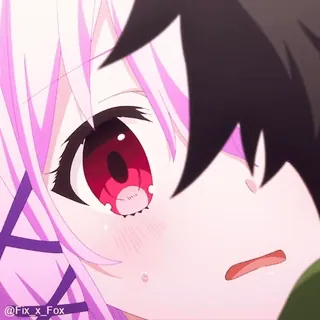 🥰 c8f3f126 @Fix_x_Fox Аниме, Грустно, Эмоциональный, Плачет, Розовые волосы, Аниме девушка, Фанатское творчество whatsapp sticker