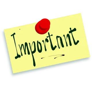 ❗️ 6101bcfe Important penting, catatan, pengingat, sticky note telegram sticker