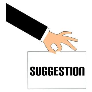 ✍️ 905627f5 SUGGESTION saran, tangan, proposal, ide, penawaran, bisnis telegram sticker